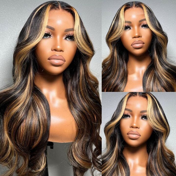 Highlight Honey Blonde High Thickness Raw Hair Top Swiss HD Lace Wig