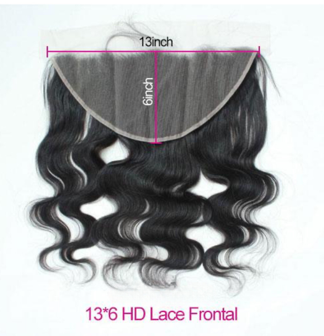 5*5 13*4 13*6 Top Swiss HD Lace Closure/Frontal with Clean hairline Clean Bleached Knots